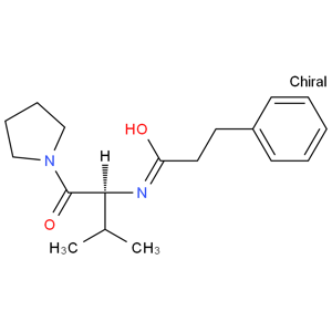 Benzenepropanamide, N-[(1S)-2-methyl-1-(1-pyrrolidinylcarbonyl)propyl]-；AS-1