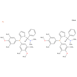 (S,S)-(-)-2,2'-雙[-(N,N-二甲胺苯基甲基-1,1'-雙二(3,5-二甲基-4-甲氧基苯基)磷]二茂鐵