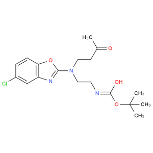 [2-[(5-氯-苯并惡唑-2-基)(3-氧代丁基)氨基]乙基]氨基甲酸叔丁酯